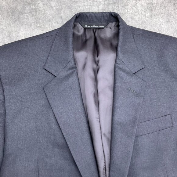 Coppley 1883 Blazer Men 44 Gray 160s Worsted Wool Dragonfly‎ Supreme Suit Jacket - Picture 2 of 12